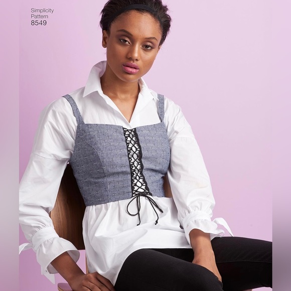 Simplicity Sewing Pattern 8549 - Misses Bra Top, XXS-XXL - Picture 7 of 10